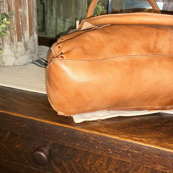 NWT Bed Stu Rockababy Leather Satchel Crossbody Shoulder Bag Tan Rustic $295 - Picture 7 of 10